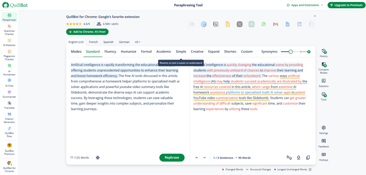 Quillbot – Paraphrasing and Rewriting Made Easy